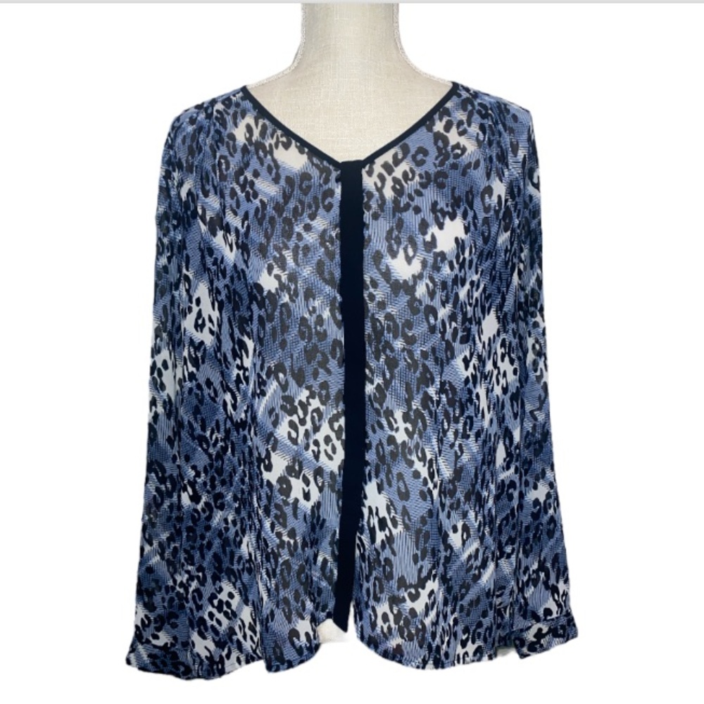 Cabi 977 Leopard Print Button Down Blouse - image 3